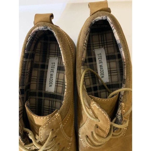 Steve Madden P-Geraro Men’s Sz 12 Casual‎ Lace Up Oxford Shoe Tan/Brown main image 7